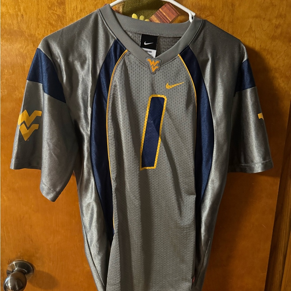 Nike Gray and Navy Men's Jersey